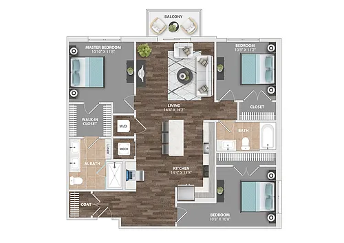 Floor plan C1B