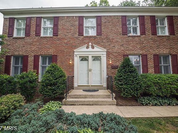 Stately front entrance with double doors