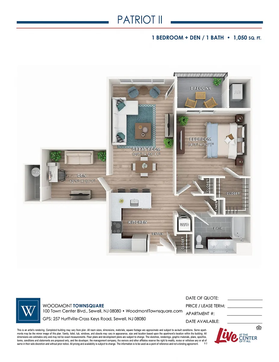 Floor plan Patriot II