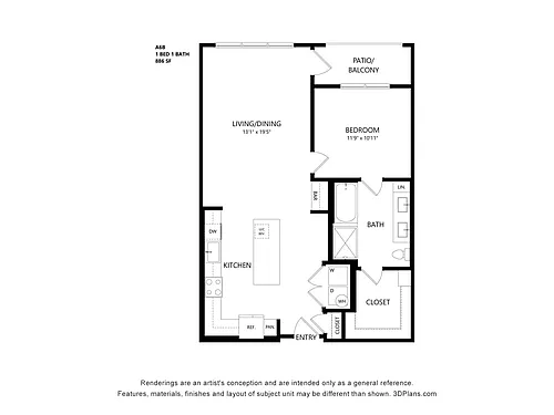 Floor plan A6B