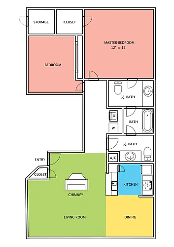 Floor plan 2X15