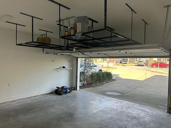 Custom overhead garage storage racks