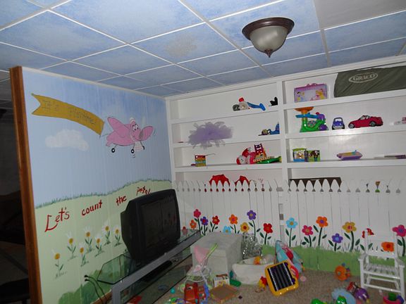 Painted Play Room - basement