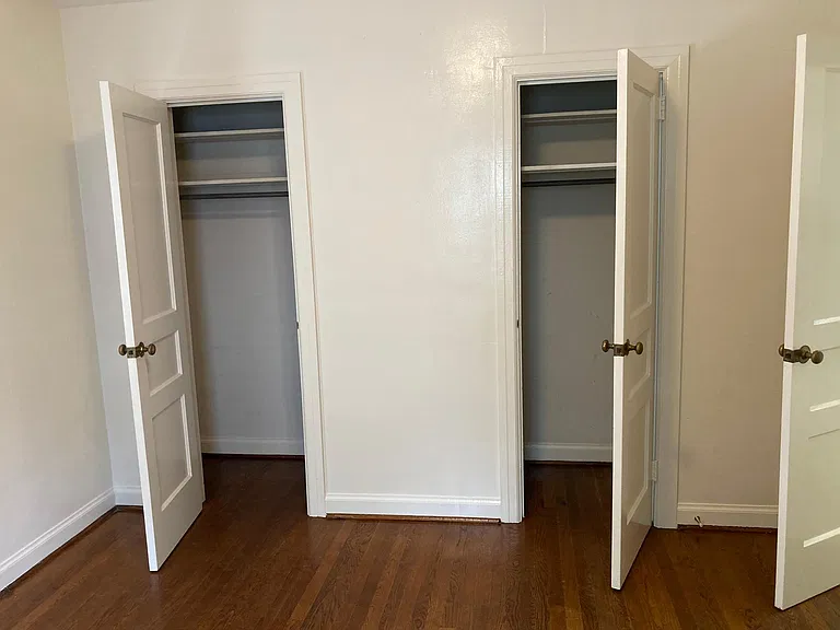 2 closets in bedroom