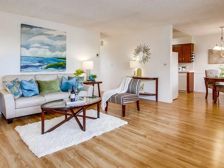 new floor, spacious living room
