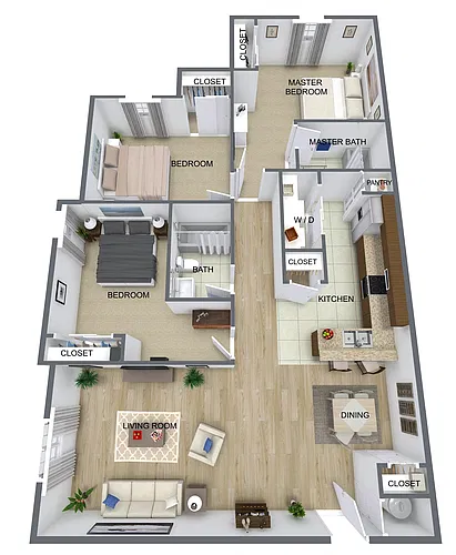 Floor plan 3BR