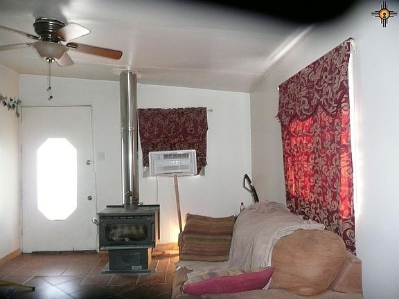 Living rm and wood fireplace