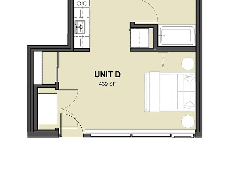 studio - 439sf studio - 439sf