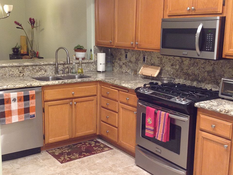Kitchen with granite counter top