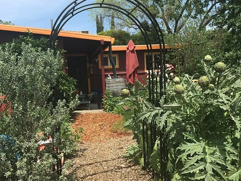 Front yard, Duke Drive side
