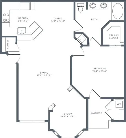 Floor plan A03 Renovated