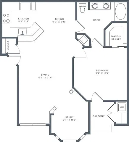 Floor plan A03 Renovated