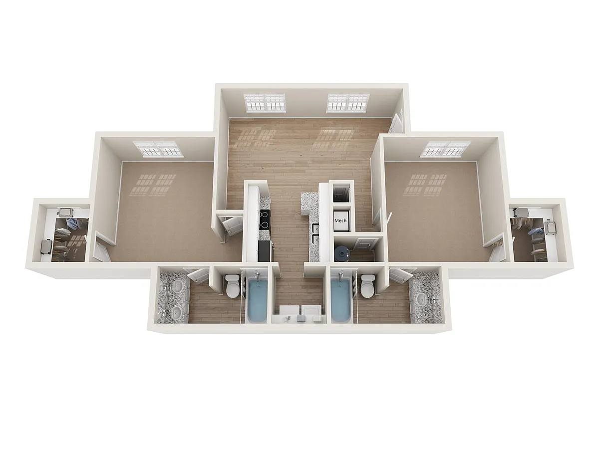 Floor plan B3UF Floor Plan