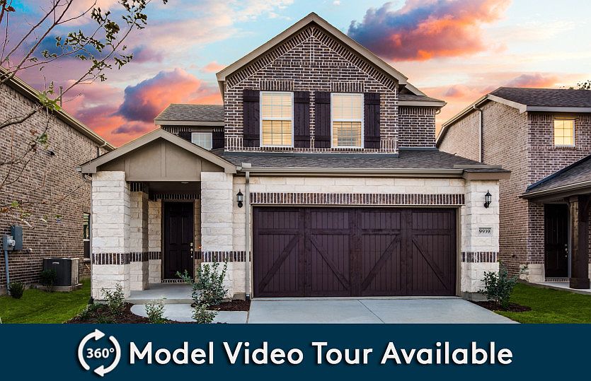 The Harrison, a two-story home with 2-car garage, shown with Home Exterior U