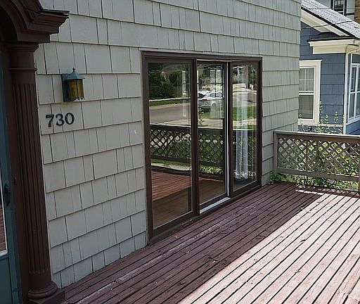Large front deck