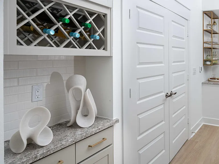 Built-in bar included in select apartment homes