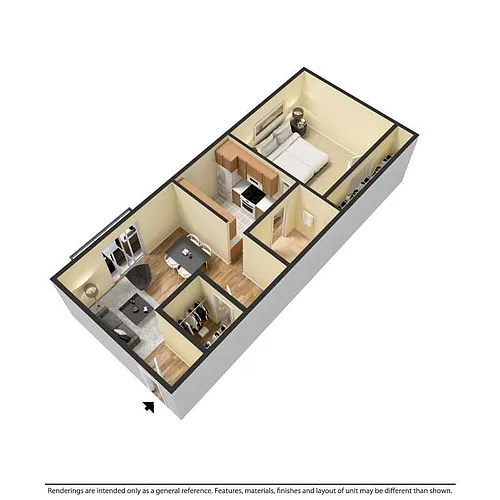 Floor plan 1 Bedroom