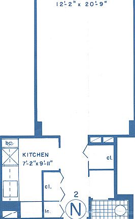 2nd image of 435 W 57th St APT 8N
