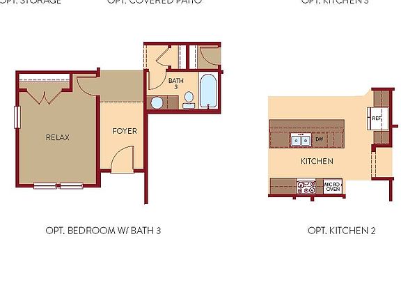 Serenity floorplan options 2487- Skybrooke thoughful series