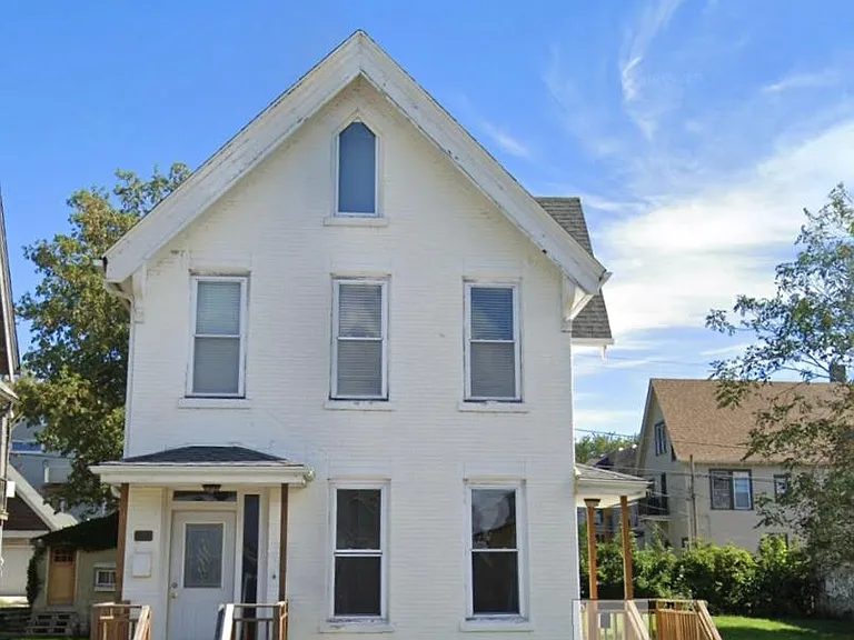 Front of the duplex (before the landscaping and fence were installed)