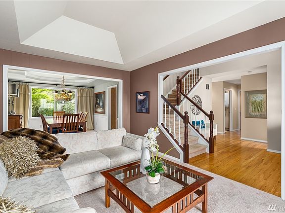 A floor plan that flows with defined formal and informal spaces.