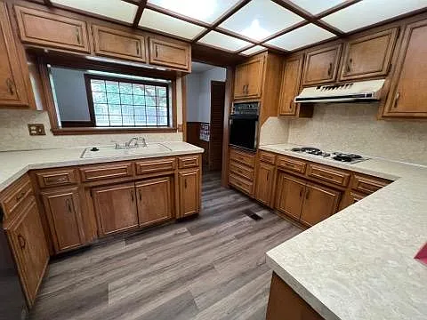 Kitchen with new flooring