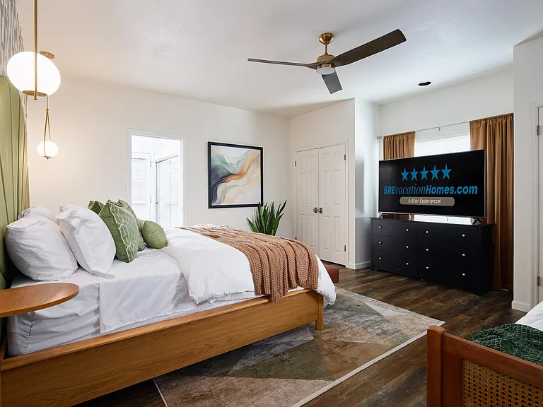 Master Bedroom 1 of 3: New Smart TV + Cable