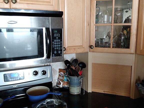 Hickory cabinets appliance garsge