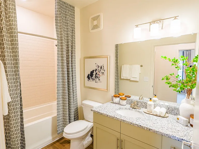 2x2 model unit guest bathroom