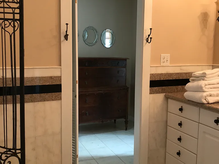 VIEW OF DRESSING AREA FROM MB BATHROOM