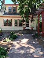 Front detail, sidewalk