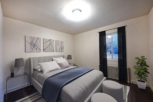 Floor plan 1 Bedroom - Carver Hall