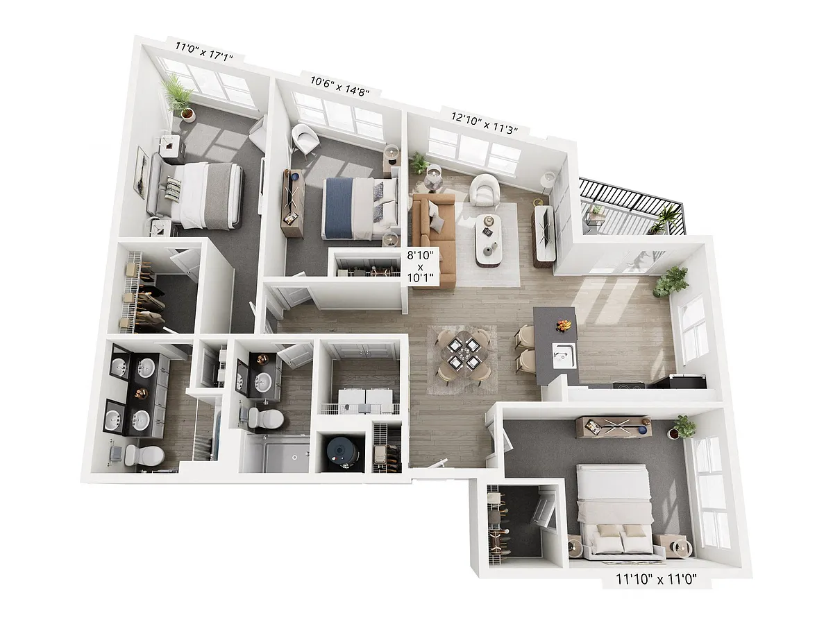 Floor plan Oblique