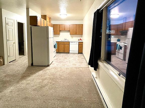 Large windows let in light.