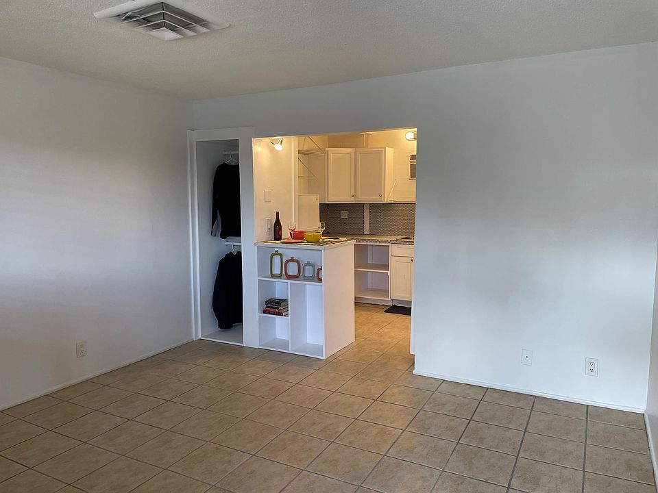 This Studio includes a large living/sleeping area, closet, full kitchen including stove, range, sink, disposal, island and fridge, a large bathroom with tub/shower combination.