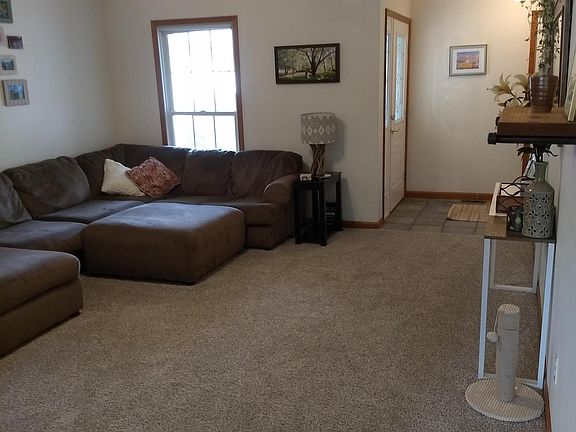 living and front door