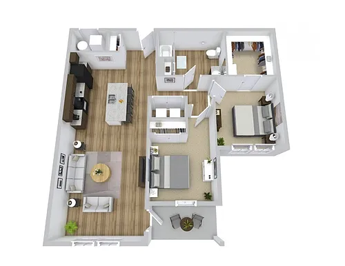 Floor plan Two Bedroom