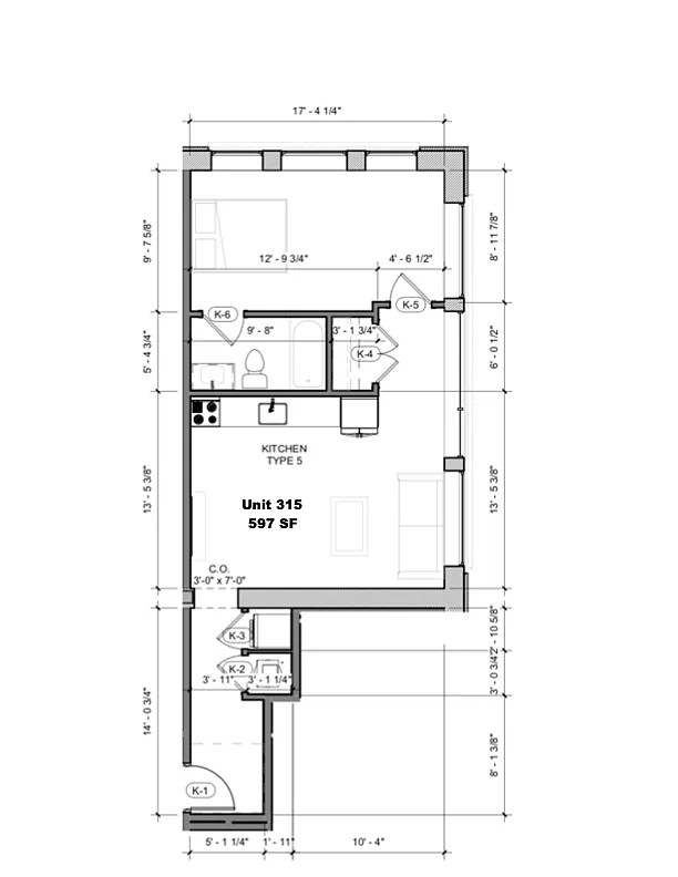 Floor plan 315