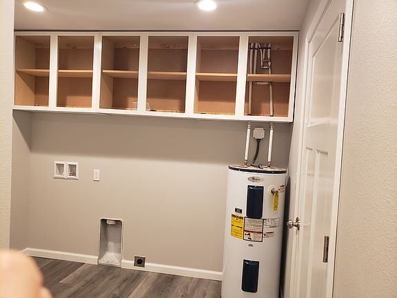 Cabinet fronts have been added