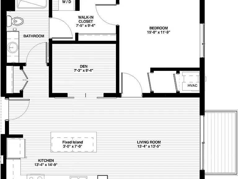 The Island Residences at Carlson Center - Gideon - 1 Beds - 1 Baths - 877 Sq. ft.