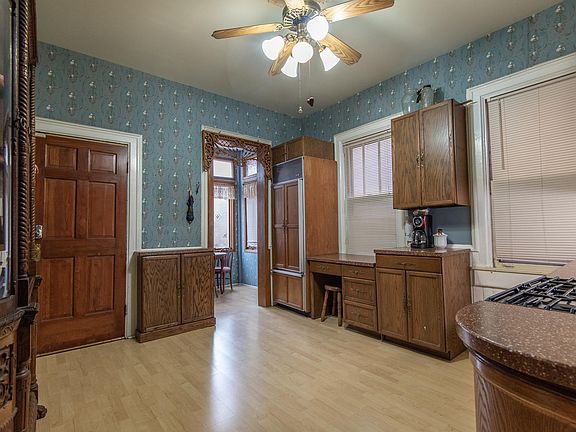 Kitchen: SubZero fridge, generous storage