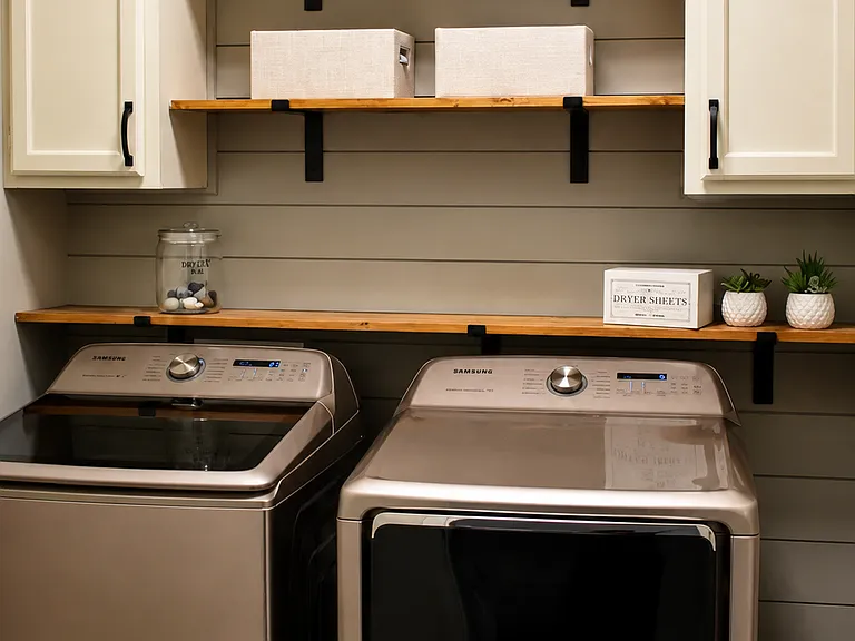 Upstairs laundry room