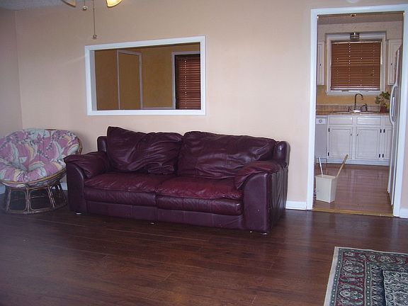Hardwood floors in living room