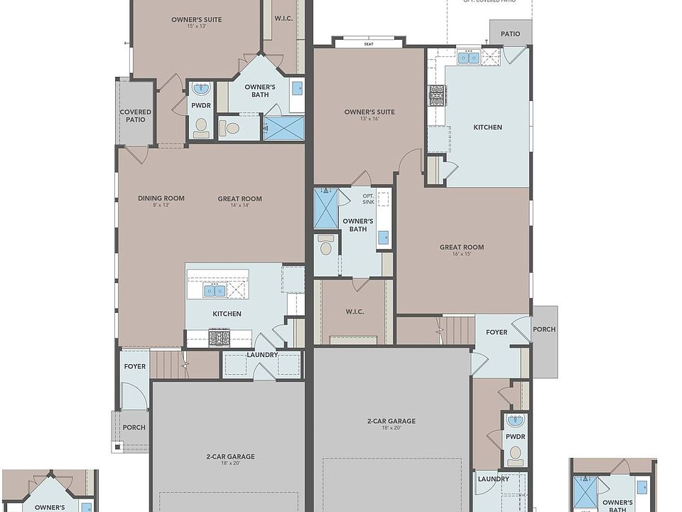 Townhomes First Floor Plans