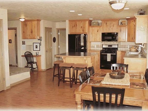 Expansive kitchen and dining