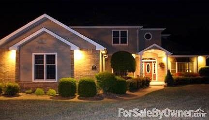 Lighting at Night
						:
						Lights under the eaves, plug ins for Christmas lights.