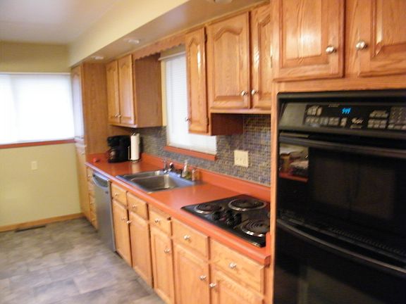 Kitchen black appliances