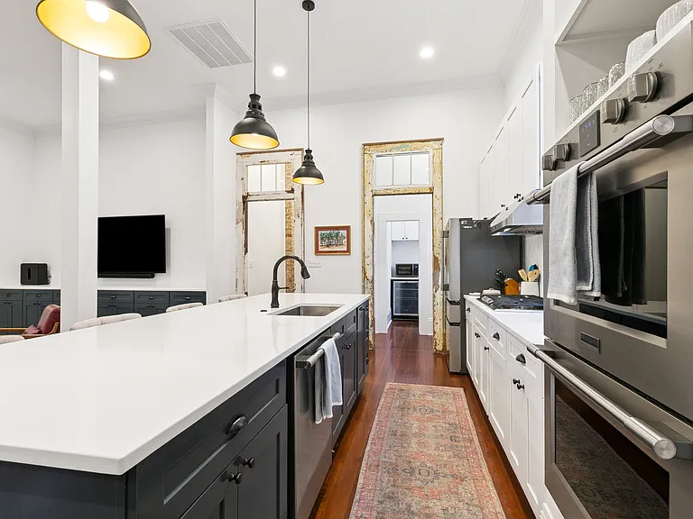 Kitchen: gas stove, nespresso machine, stocked with kitchen essentials