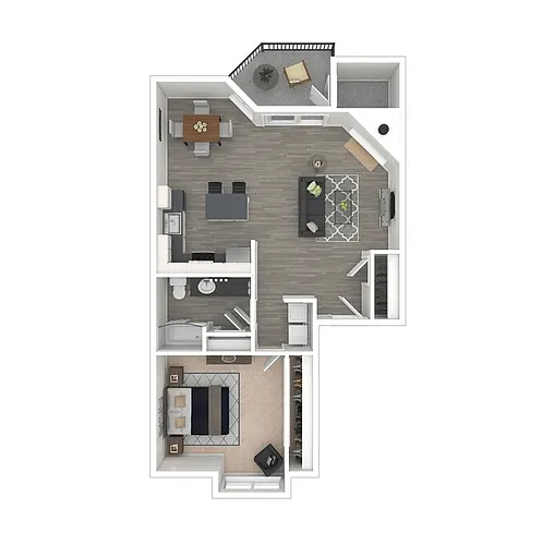 Floor plan 1x1a