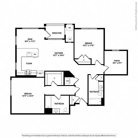 Floor plan 2AE